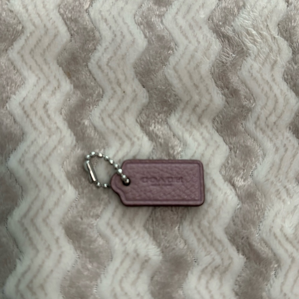 Small Coach Leather Key Chain